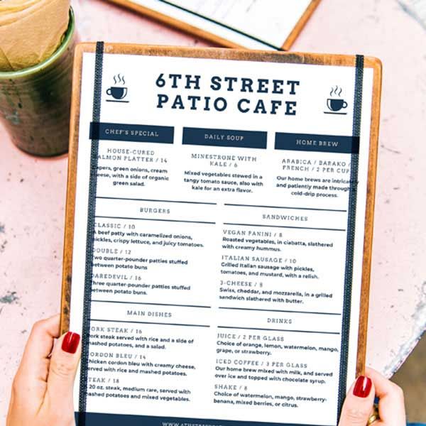 How Much Restaurants Spend on Reprinting Menus